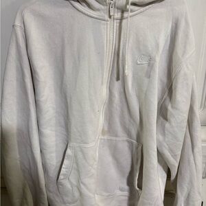 Nike Men's Zip-Up White Sweater